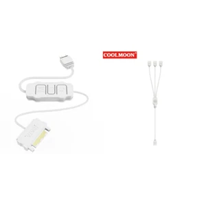 ARGB Controller 5V 3PIN to SATA Interface Extension Cable for PC Case Fan(White) - Photo 1/8