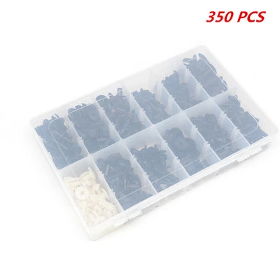 350 Pcs Car Suv Push Moulding Pin Rivet Fastener Trim Plastic Clip Panel Box kit - Image 1 of 4