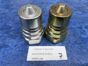 Hydraulic Flat Face Quick Release male BSP 1" Coupling - Picture 1 of 1