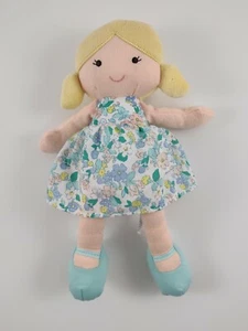 Muñeca Carters Rubia Coletas Azul Verde Vestido Flores 2015 66842 10" Blanco  - Imagen 1 de 3