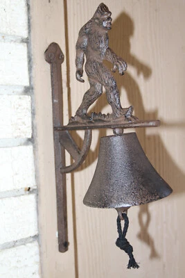 STONELEDGE INVESTMENTS 1 BIG FOOT BELL, MYTHICAL CREATURE,DECORATIVE WALL MOUNT BELLS B-97