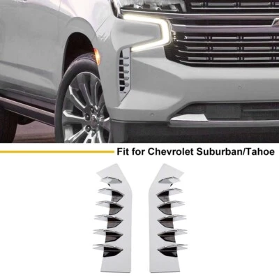Accesorios de extensión de desviador de lluvia de ventilación frontal para Chevy Suburban/Tahoe 21+ Foto 1 de 4