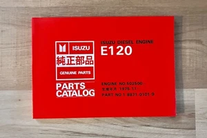 Isuzu E120 Diesel Engine Parts Original Catalog Manual Book - Picture 1 of 3
