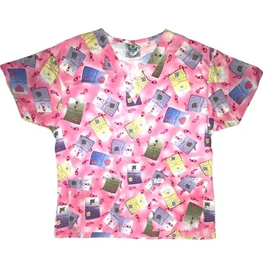 Crest Medical Scrub Top Breast cancer - Image 1 of 4