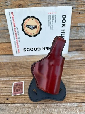 Don Hume H720 40K9 Brown Leather Paddle Holster For KAHR K9 K40 K9 P9 P40 CW9 - Image 1 of 2