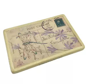 Nancy Shumaker Pallan Postkarte Kunst Schmuck Schale Tablett Untersetzer doppelseitig. - Bild 1 von 11