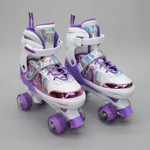 Pattini a rotelle TOMSHCO Ragazze 13C - 3 Grandi Bambini Regolabili Sport Illuminazione Ruote - Foto 1 di 9