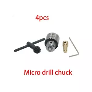 Micro Drill Chucks Motor Jaw Clamping 0.3-4mm Cone Mounted Spindle 3.17mm Shaft - Picture 1 of 8