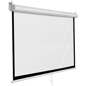 119" Manual Hd Tv Projector Screen Home Theatre Projection 1ï¼š1 Projection Screen