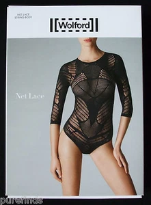 WOLFORD NET LACE STRING BODY BODYSUIT SIZE SMALL in White NWT - Picture 1 of 13