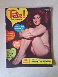 PINUP para hombre vintage 1958 revista pose diciembre vol.3 #7 - Imagen 1 de 5