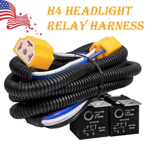 Arnés de cableado intensificador de brillo de faros LED H4 para camioneta Chevy C10 - Imagen 1 de 11