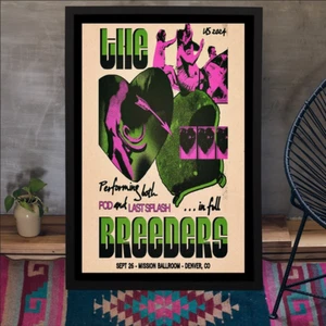 The Breeders Sep 26 2024 Mission Ballroom in Denver CO Poster - Picture 1 of 7