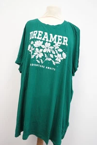 Only Carmakoma Damen T-Shirt Kurzarm Grün Caranina Life Gr.50/52 Neu - Bild 1 von 3