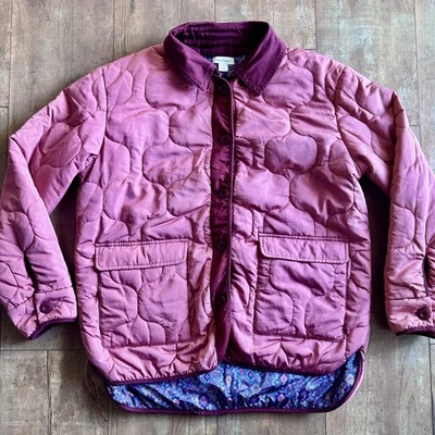 Chaqueta Sundance Catalog Rosa Georgina Acolchada Botón Delantero Talla Pequeña Foto 1 de 4