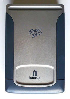 External DVD and CD RW Drive - Iomega Super DVD DVDRW4224E2Q No cord/untested - Image 1 of 4