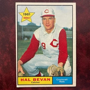 1961 Topps Set HAL BEVAN ROOKIE semi high #456 CINCINNATI REDS - EX++ - Bild 1 von 2