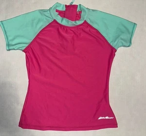 Eddie Bauer Girls Size S Swim Shirt Play Wear Vacation Summer Resort Rash Guard - Picture 1 of 9