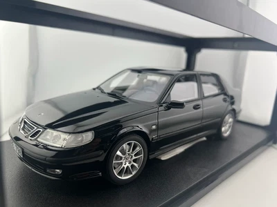 Cult Model 1:18 Resin Model Car Saab 9-5 Turbo Aerospace Black Pearl 1997-2005 - Image 1 of 4