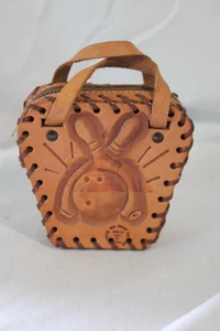 Mini Genuine Cowhide Leather Bowling Bag Coin Purse/Holder, MAFCO - Picture 1 of 4