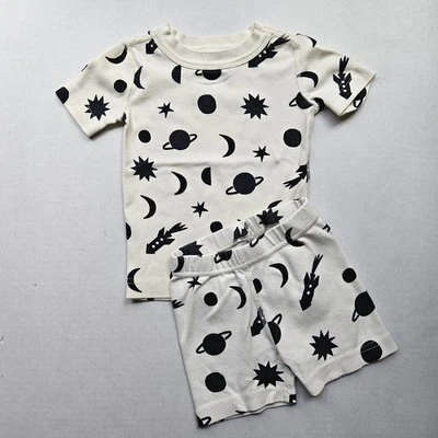 Conjunto de Pijama Hanna Andersson Luna y Estrellas Talla 2T Usado en Excelente Condición 100% Algodón Orgánico Foto 1 de 4