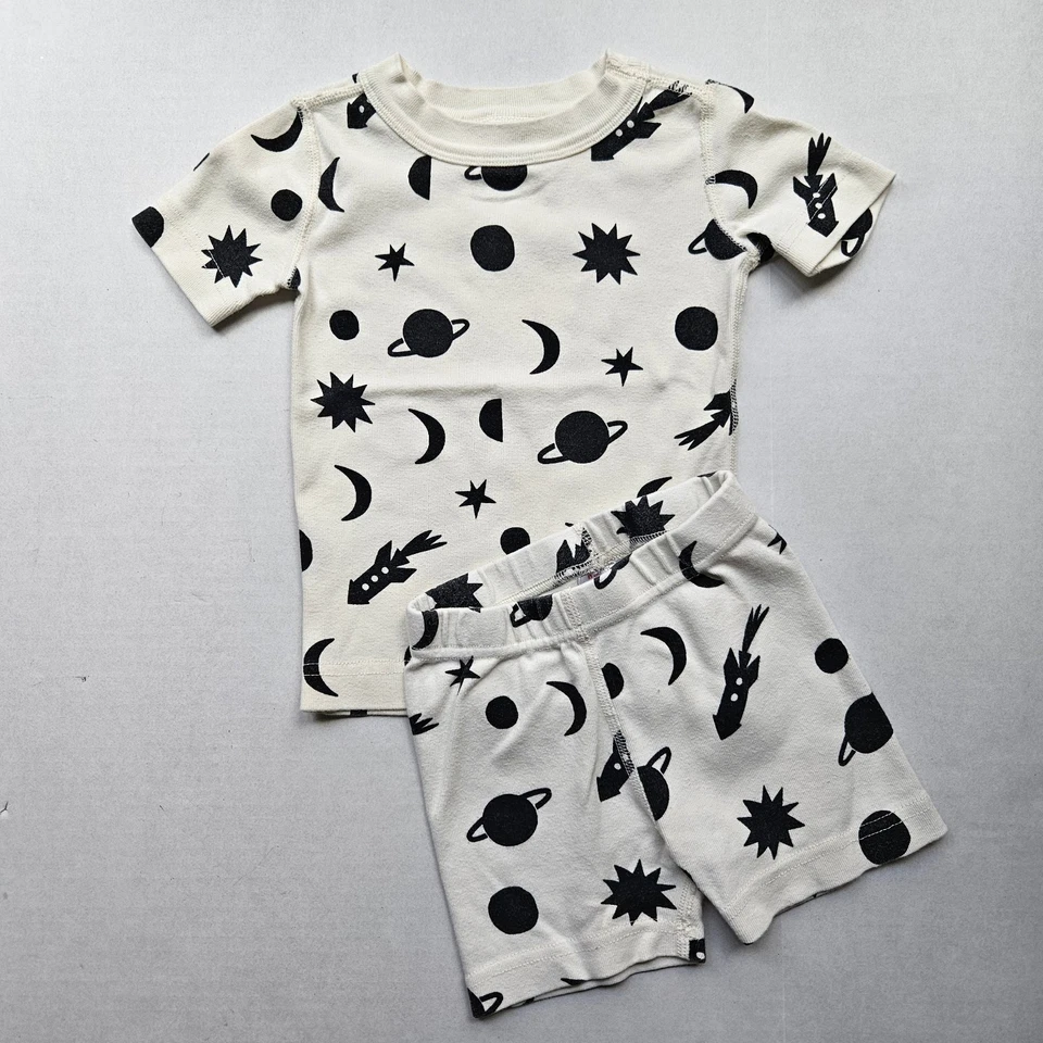 Conjunto de Pijama Hanna Andersson Luna y Estrellas Talla 2T Usado en Excelente Condición 100% Algodón Orgánico Foto 1 de 4