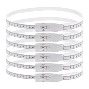 6Pcs Head Circumference Tape 70cm Plastic Measuring Rule Measure White - Imagen 1 de 7
