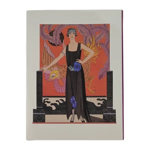 ART DECO anni '20 sei piatti moda Phila Museum Of Art 11"x 14" sigillati nuovi NOS - Foto 1 di 5