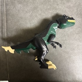 LEGO Dino Attack T-Rex  (7477) Black and Green  Eyes Light Up Red Vintage 12"