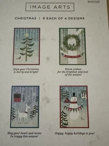 Weihnachtskarten. Punze. Verpackt. Image Arts. Je 6 Design. 24 insgesamt. - Bild 1 von 5