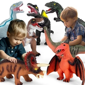 7 Stück Jumbo Dinosaurier Spielzeug für Kinder große Dinosaurier Spielzeug für Kinder 3-5 - perfekte P - Bild 1 von 6
