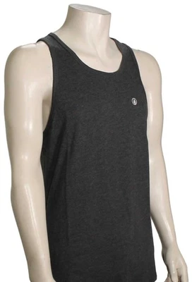 Volcom Solid Heather Tank - Dark Black Heather - New - Image 1 of 2