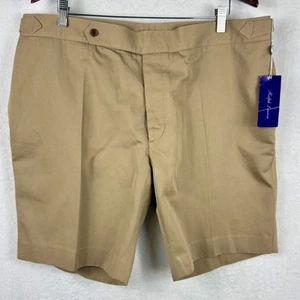 Ralph Lauren Purple Label Shorts sz 40 Brown With Side Adjusters Cotton NWT - Imagen 1 de 7