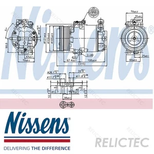 Compresor Aire Acondicionado Opel Vauxhall: ASTRA G,Mk IV 4,ZAFIRA A,Mk I 1 - Imagen 1 de 2