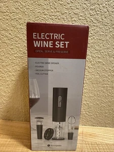 Rechargeable Electric Wine Opener with Foil Cutter, Electric Bottle Corkscrew - Picture 1 of 1
