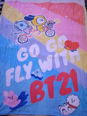 Go Go By21 BTS Soft Fleece throw Blanket Size 58" X 48" - Image 1 of 4
