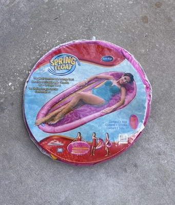SwimWays Spring Float Original Piscina Salón Rosa Nuevo Foto 1 de 4