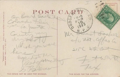 1923 Colorado RPO Railroad Cancel Postcard - Toltec Gorge - Image 1 of 2