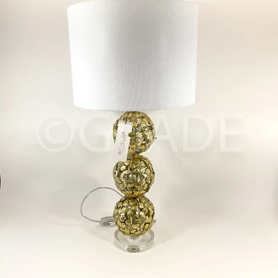 "Lámpara de mesa interior Rachel Zoe diseño latón-30"" con pantalla blanca" Foto 1 de 4