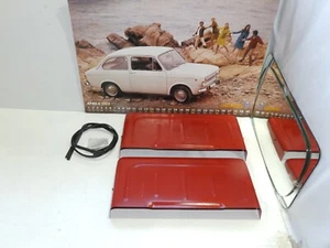 FIAT 850 BERLINA SPECIAL DEL 68 - CONVOGLIATORI D'ARIA COFANO POSTERIORE ROSSO - Imagen 1 de 3