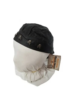 Hav-A-Danna Cuero Calavera Tachonada Calavera Gorra Talla Única RN15187 - Imagen 1 de 2