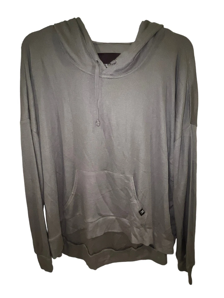 Sudadera con Capucha Victoria’s Secret Supermodel Essentials Talla Mediana Gris Pullover Relajado Foto 1 de 4