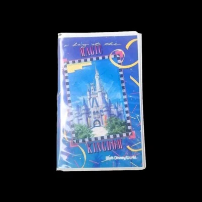 A Day at the MAGIC KINGDOM Walt Disney World 1991 VHS Video Tape Clamshell - Image 1 of 4