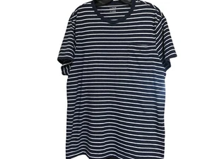 J. Camisa Crew Para Hombre Azul Marino y Blanco a Rayas Talla XL Playa Preppy - Imagen 1 de 9