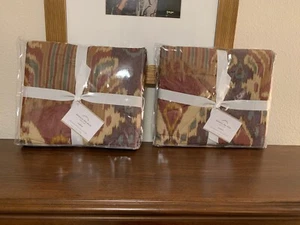 NWT SET OF 2 POTTERYBARN STANDARD BRENNAN IKAT SHAMS - Picture 1 of 5