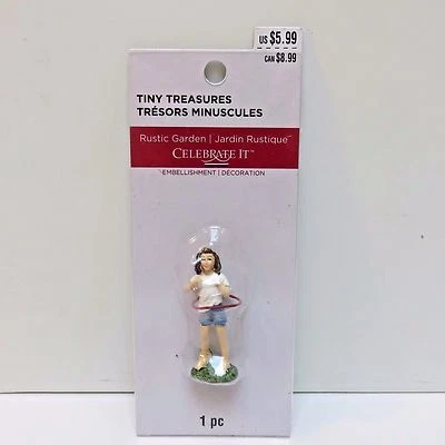 Tiny Treasures HOOLA-HOOPING Miniature For Villages Dollhouses Trains - Изображение 1 из 3