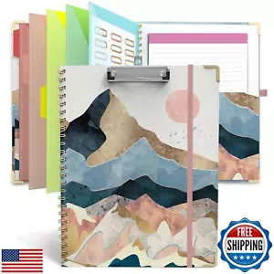 Clipboard Folio with Notepad for Letter Size (11" x 8.5"), 5 Extra Folders wi - Picture 1 of 5