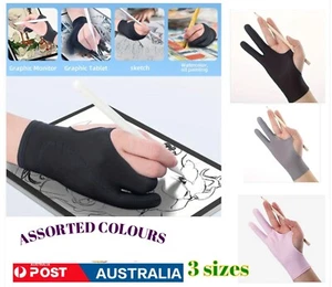 2 Finger Palm Rejection Artist Glove For iPad ,Tablet Graphic Sketching Drawing - Picture 1 of 27