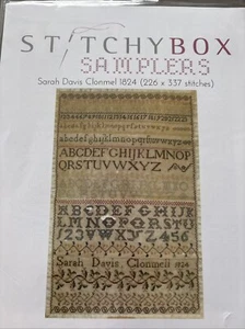 Caja Costada Muestreador Punto de Cruz Sara Davis Clonmel Patrón 1824 - Imagen 1 de 6