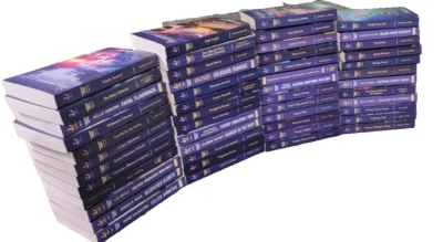 LOVE INSPIRED ROMANTIC SUSPENSE - LOT OF 50 LARGER PRINT PAPERBACK BOOKS - Image 1 of 4